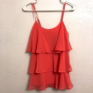 Candies Medium Ruffled Tank Top